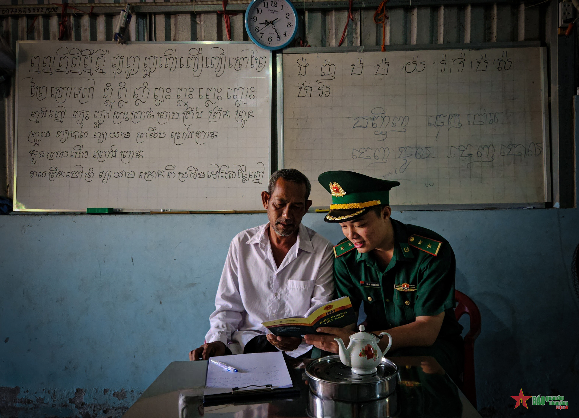 Tuyên truyền Luật Biên phòng Việt Nam cho đồng bào dân tộc Khmer
